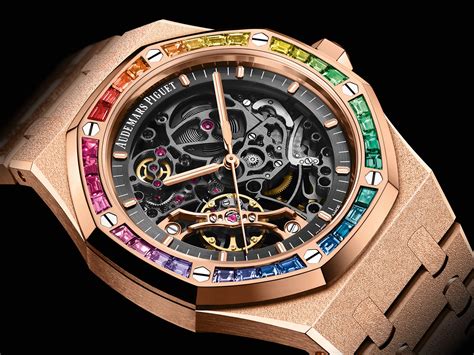 audemars piguet royal oak frosted gold rainbow|royal oak watch price list.